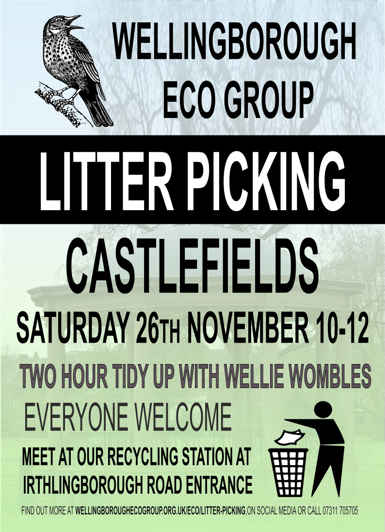 Litter Picking Castle Fields Wellingborough Eco Group